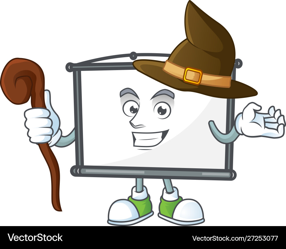 Witch empty project screen for presentation object Witch empty project screen for presentation object vector image