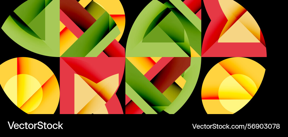 Abstract geometric design shapes overlap creating Abstract geometric design shapes overlap creating Vector Image
