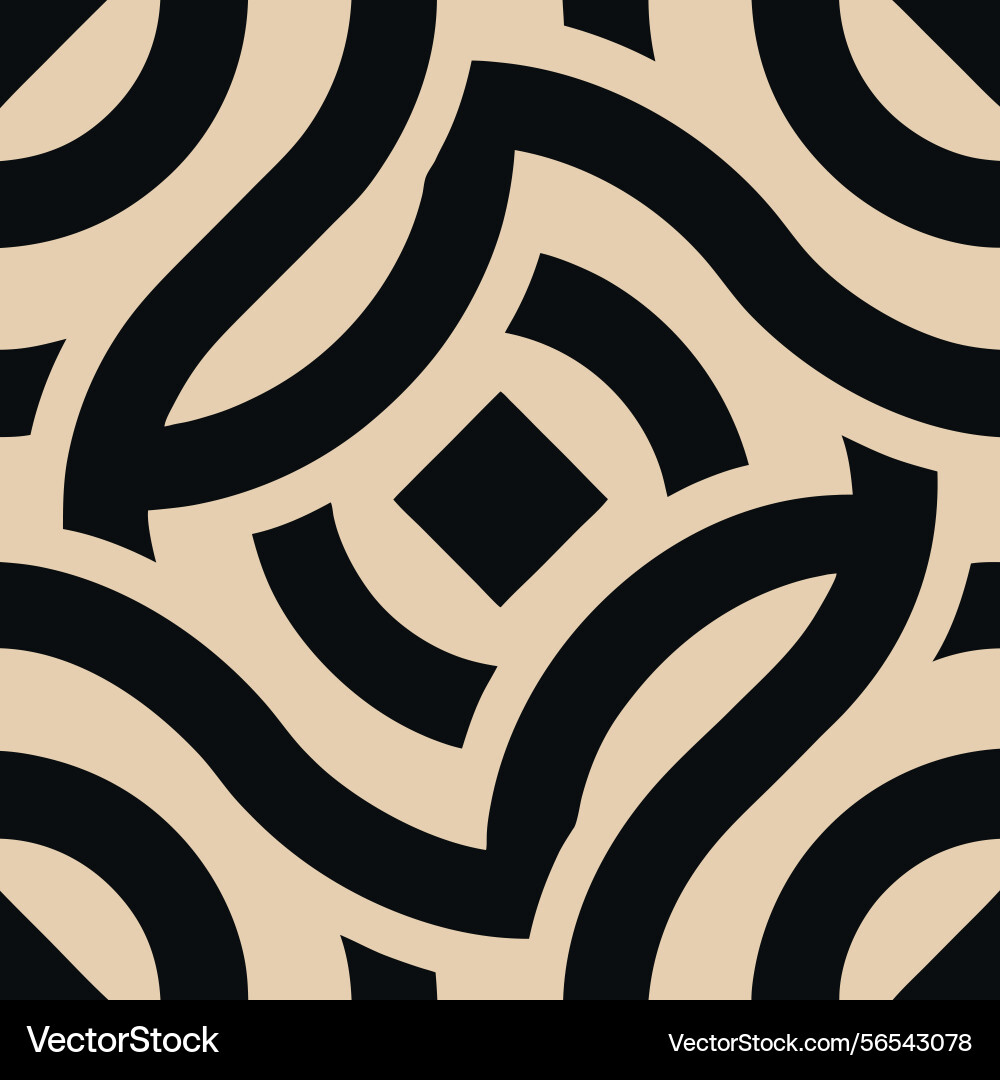 Abstract geometric pattern with interlocking vector image