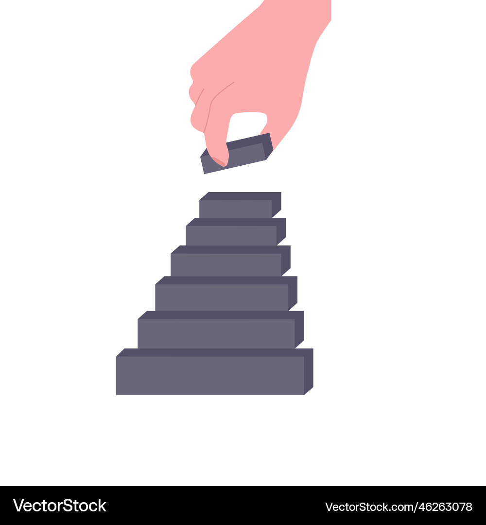 Constructor game first place main object comic Vector Image