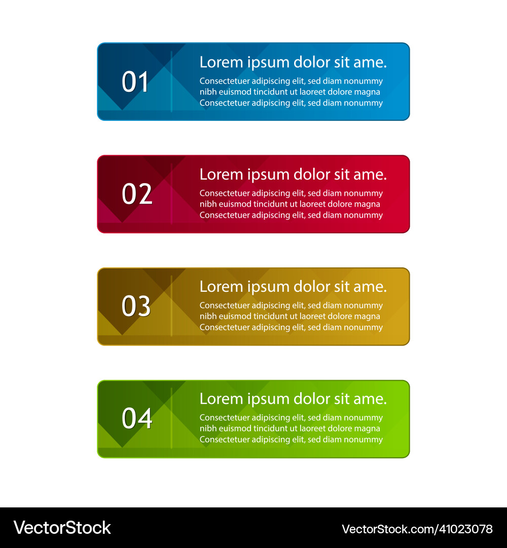 Gradient colorful technology steps label Gradient colorful technology steps label Vector Image