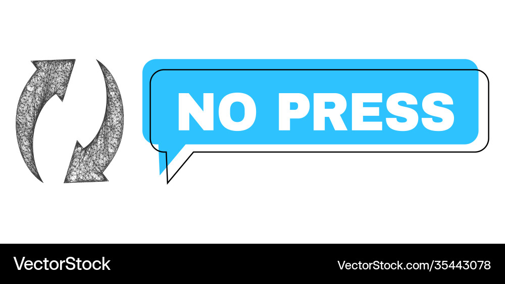 Misplaced no press message frame and network Misplaced no press message frame and network vector image