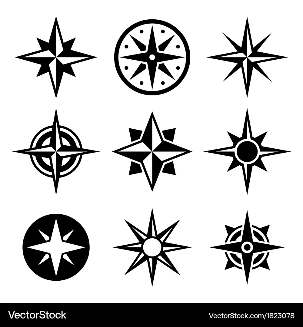 Navigation & Direction Icons vector image
