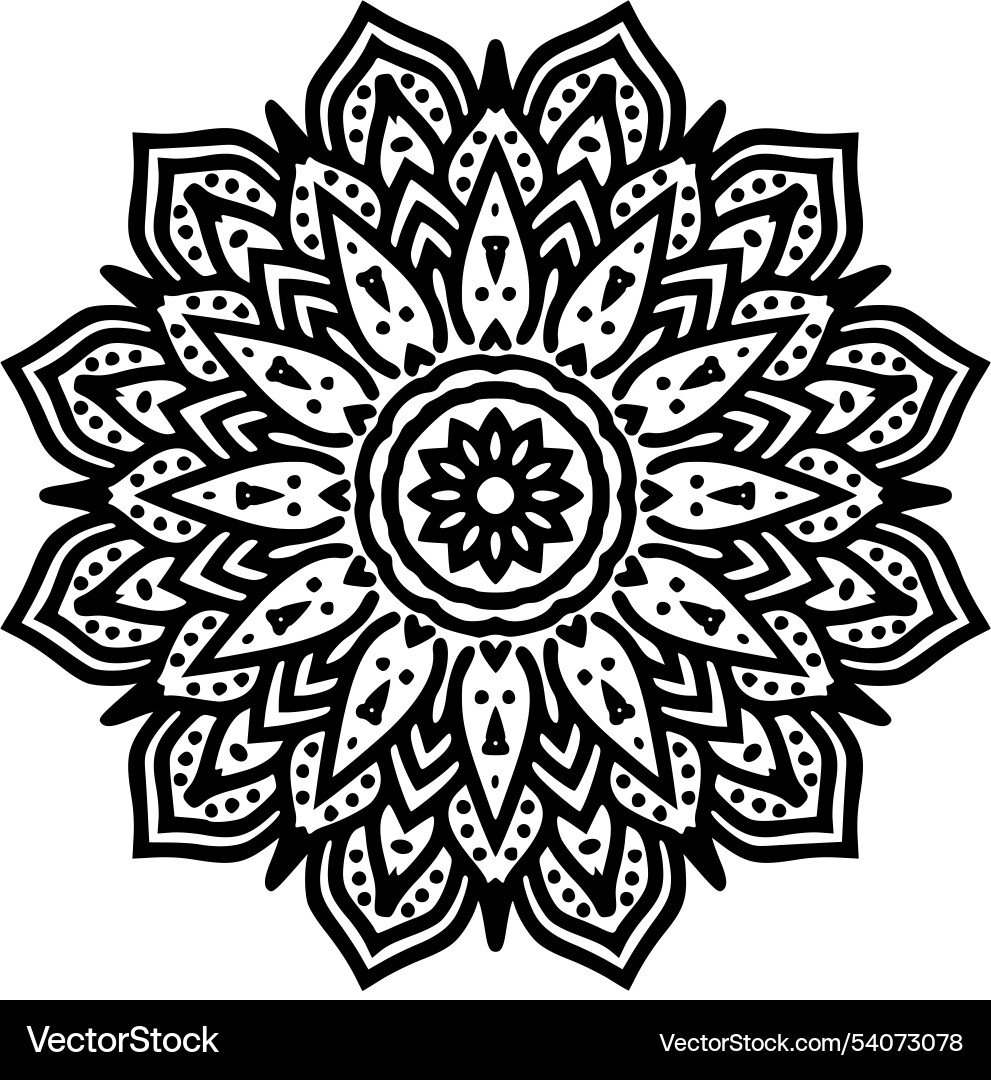 This is the circular pattern in form of mandala This is the circular pattern in form of mandala vector image