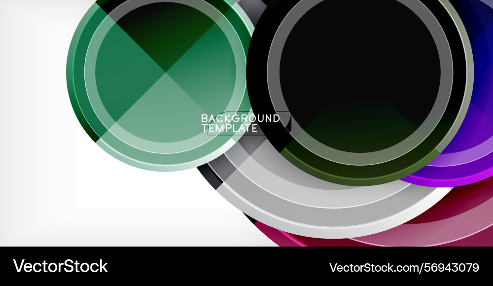 Abstract circles overlap creating vibrant Abstract circles overlap creating vibrant vector image