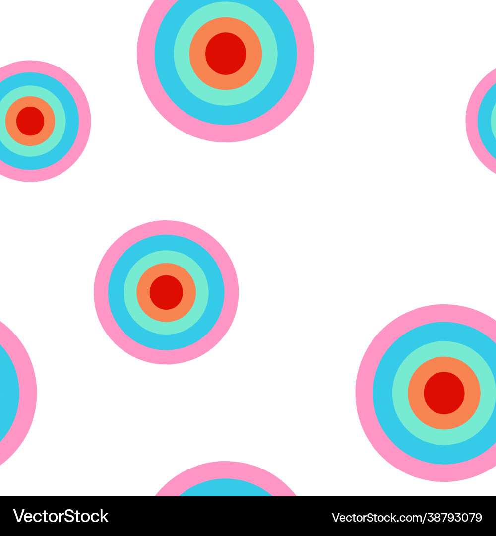 Abstract pattern with rainbow circles patterns Abstract pattern with rainbow circles patterns Vector Image