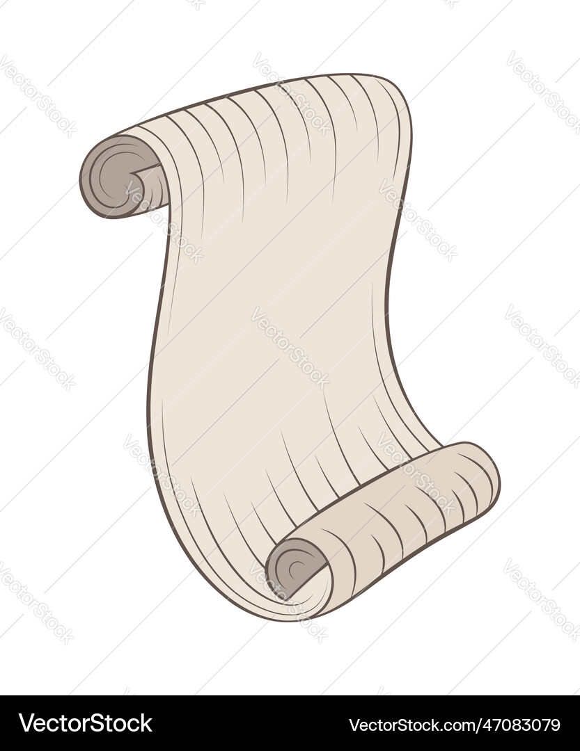 Ancient paper scroll with texture Ancient paper scroll with texture vector image