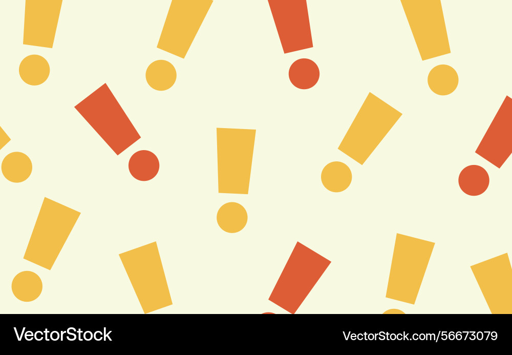 Background repeat exclamation point unique Background repeat exclamation point unique vector image