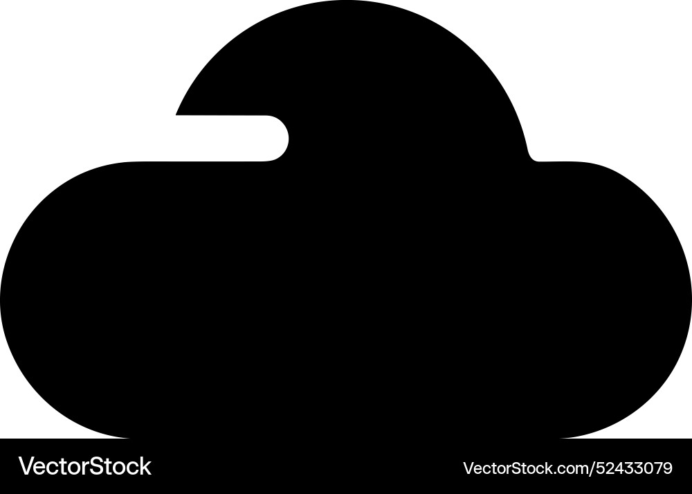 Cloud storage icon symbol image of the database Cloud storage icon symbol image of the database Vector Image