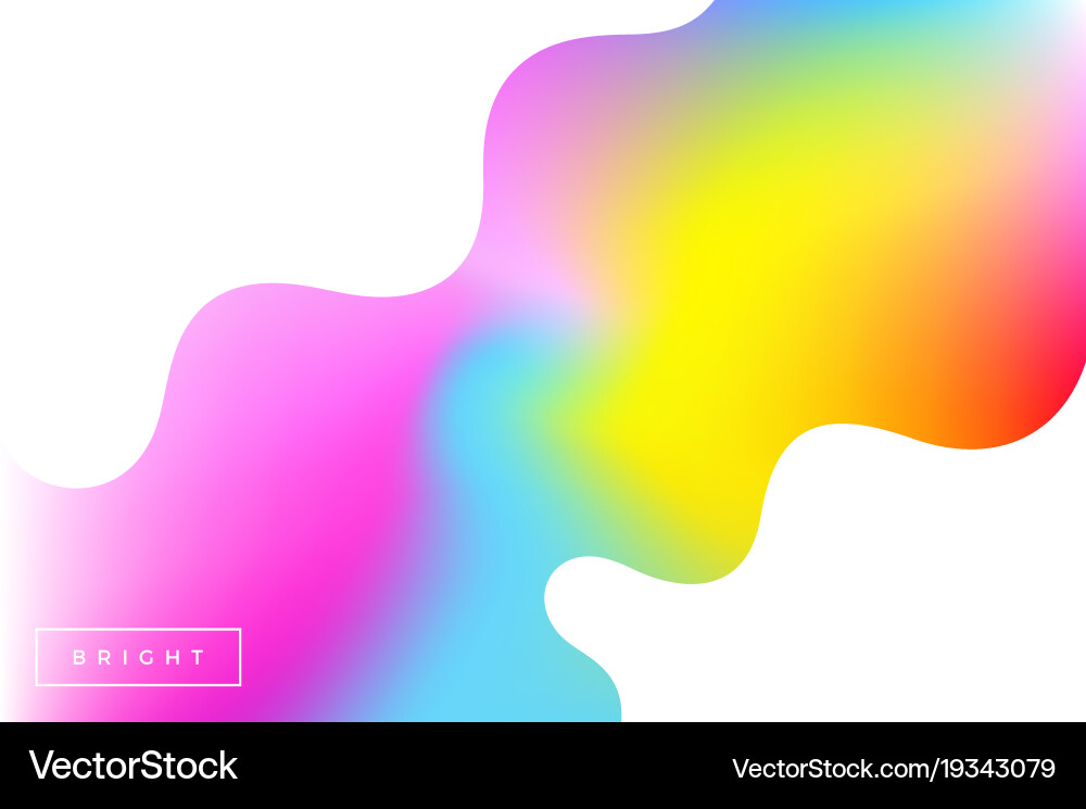 Dynamic Wavy Color Spectrum vector image