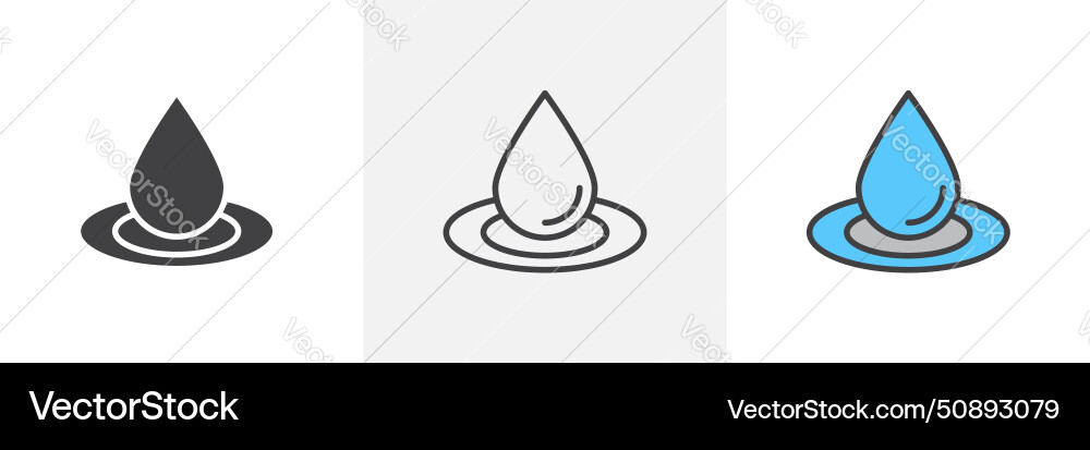 Essentials oil drop icon set aromatherapy vector image