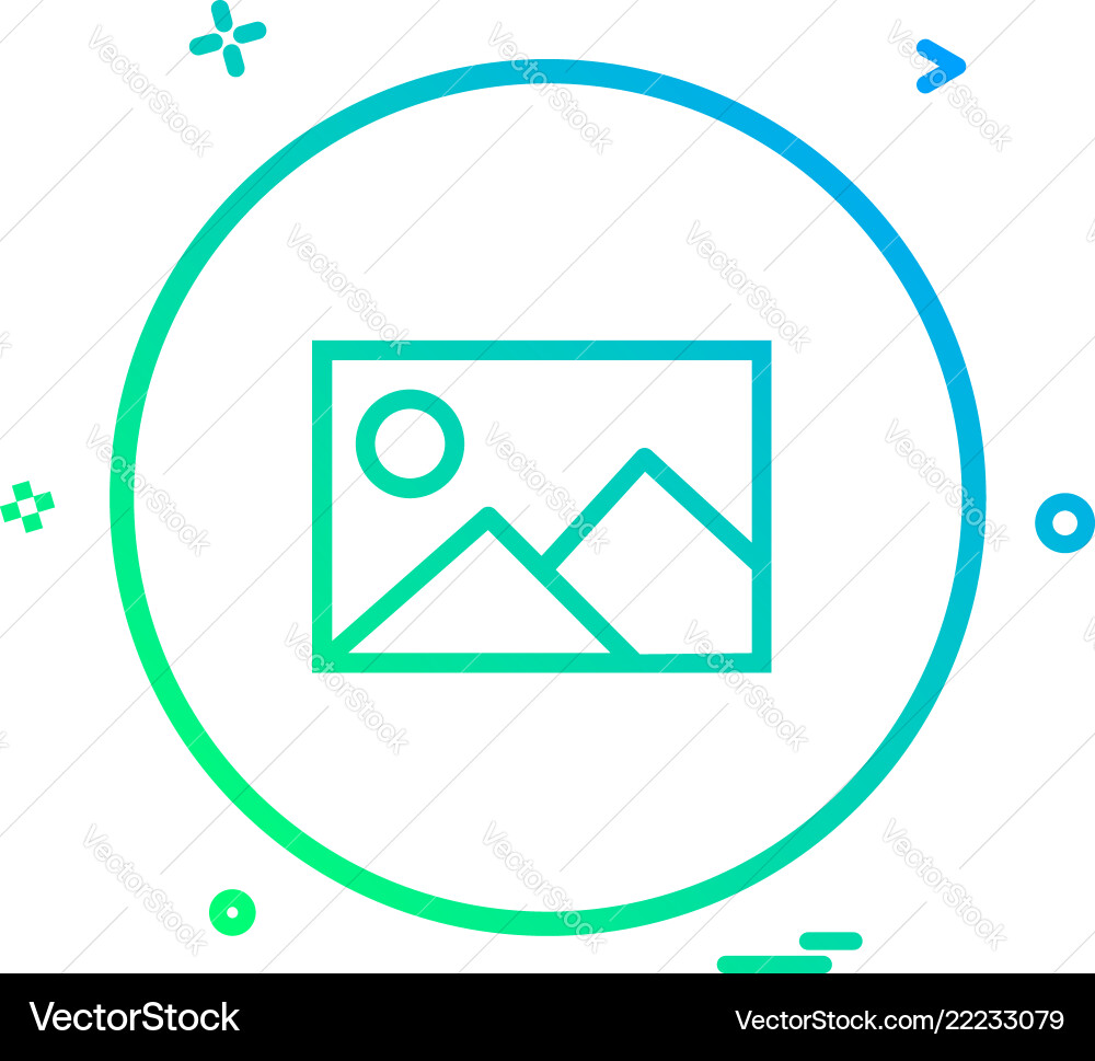 Gellery basic ui icon design Gellery basic ui icon design vector image