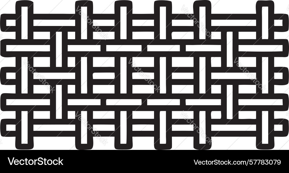 Interlocking grid pattern abstract industrial vector image