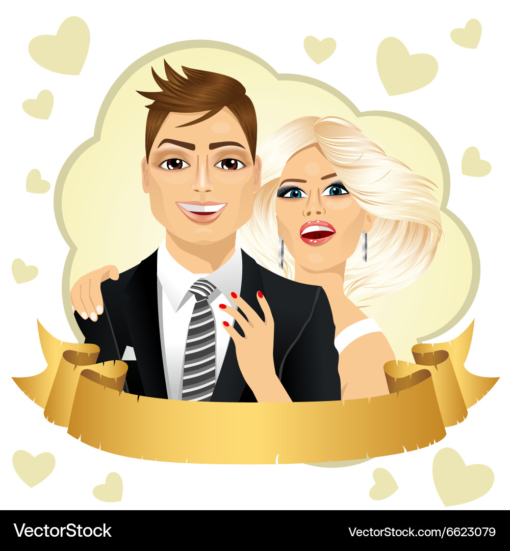 Save the date design composition Vector Image