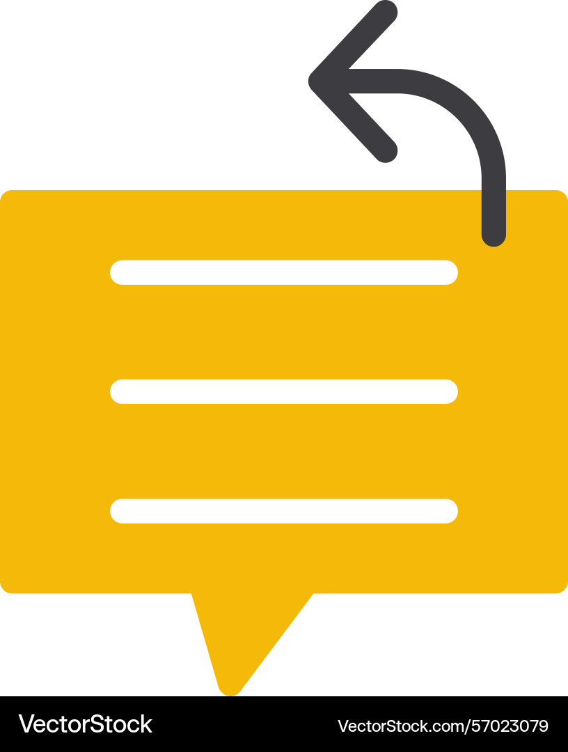 Scripted response flat style icon design Vector Image