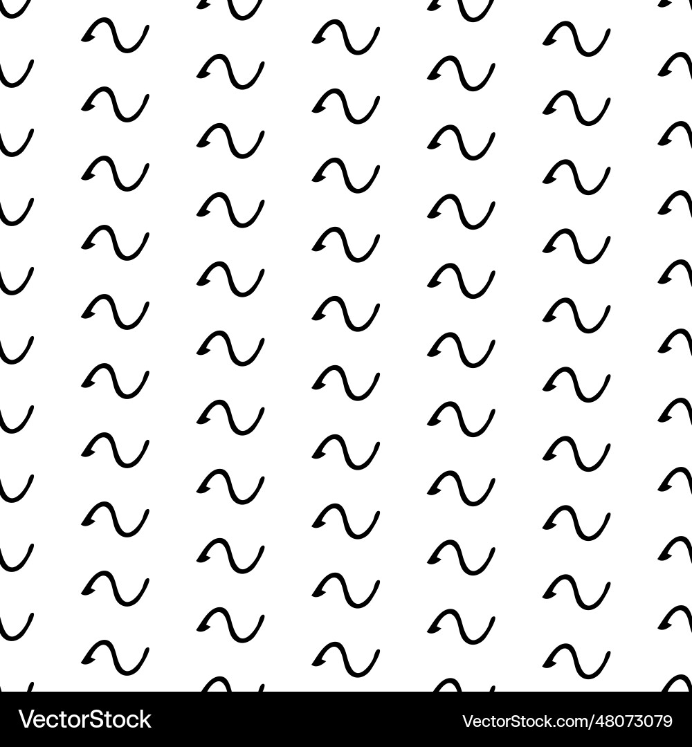 Seamless pattern with sketch squiggle Seamless pattern with sketch squiggle vector image