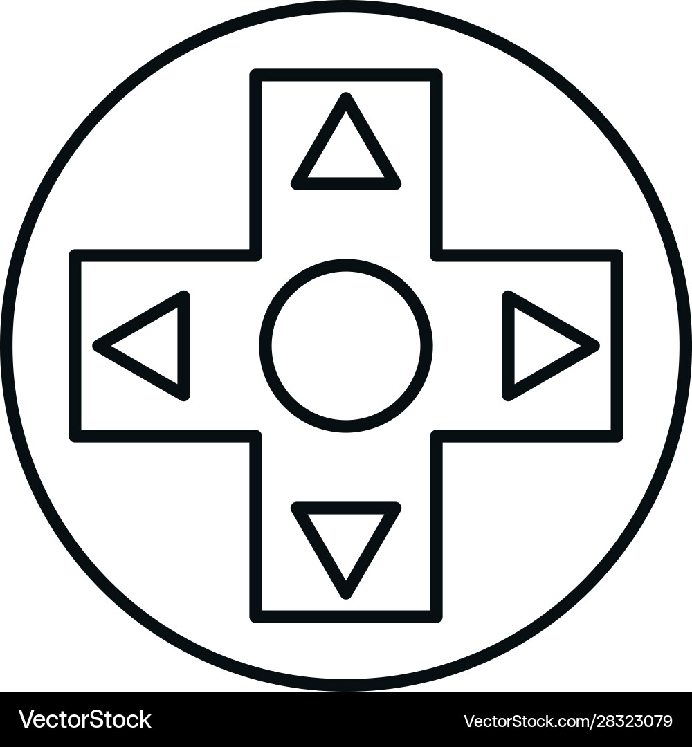 Video game arrows button control Vector Image