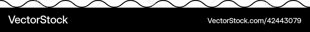Wavy zig-zag lines stripes element Vector Image