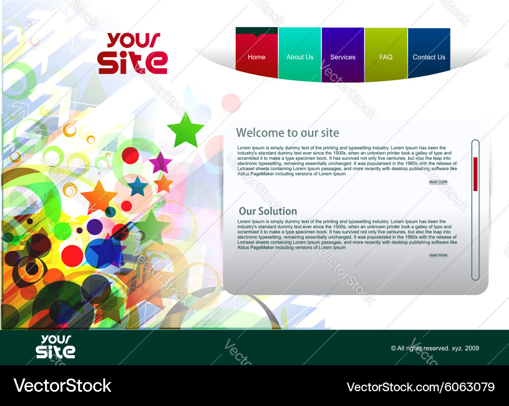 Web site design Vector Image