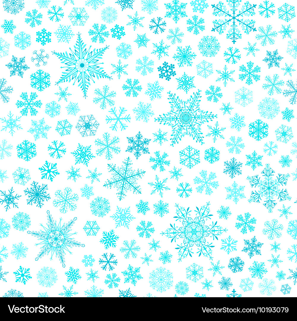 Winter Snowflake Pattern Vector Image