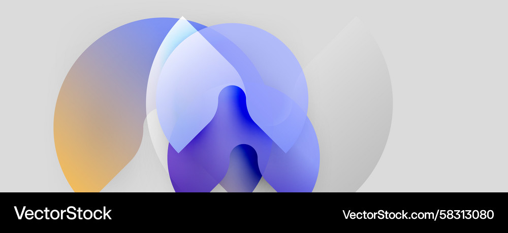 Abstract shapes overlap creating soft gradients Abstract shapes overlap creating soft gradients Vector Image