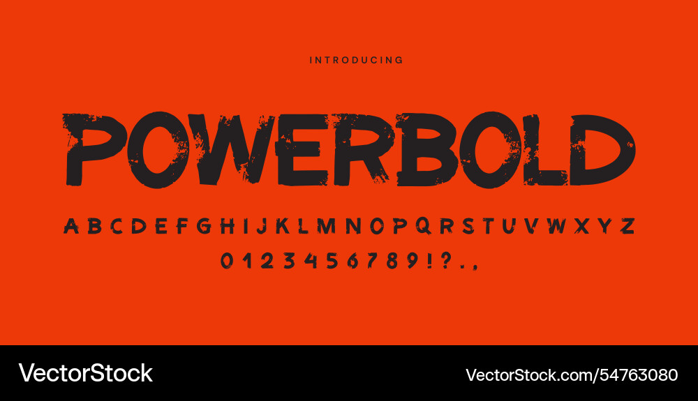 Bold Schriftart Design mit lebendigem Hintergrund Bold Schriftart Design mit lebendigem Hintergrund vektorbild