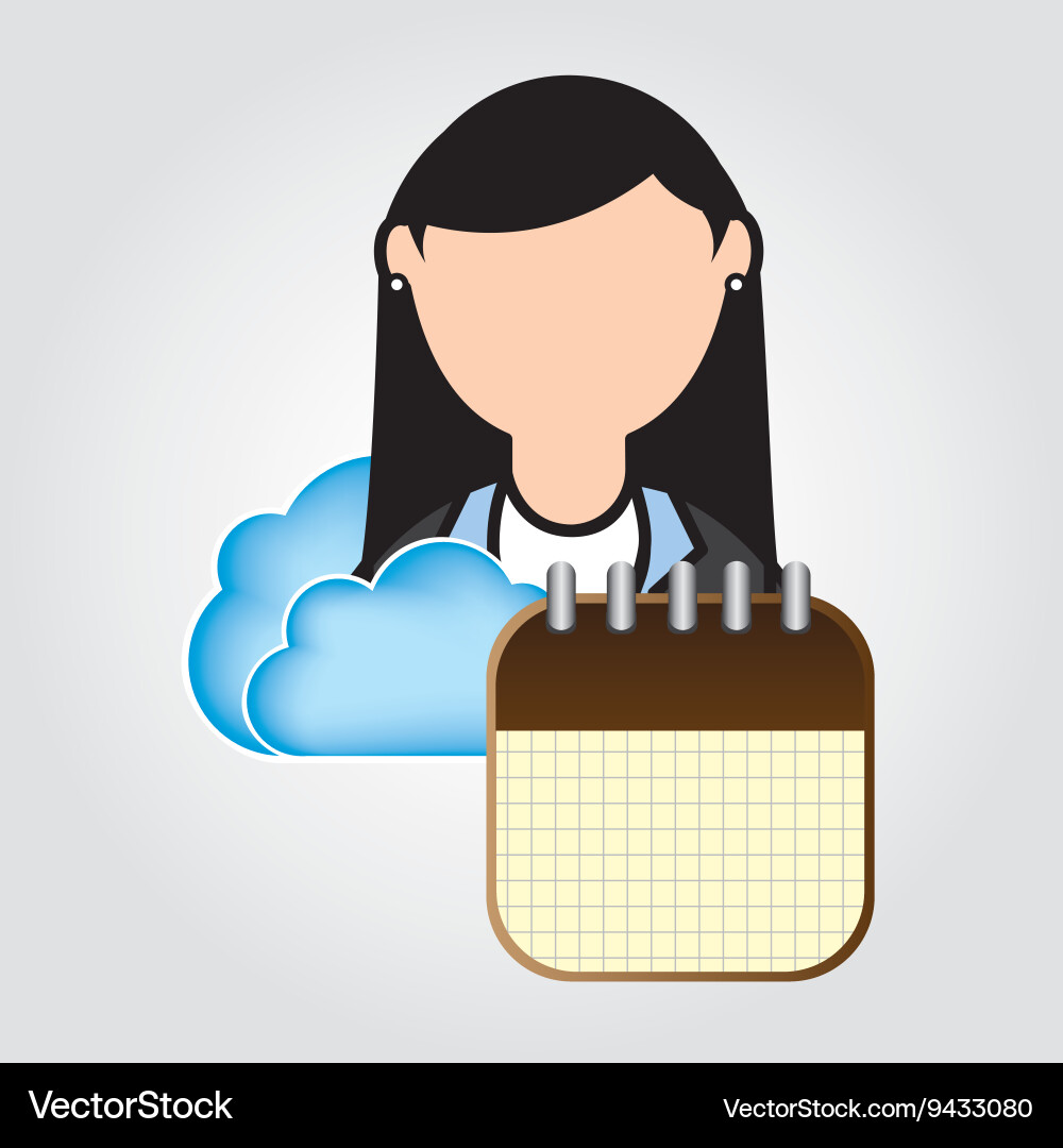 Cloud computing design Vector Image