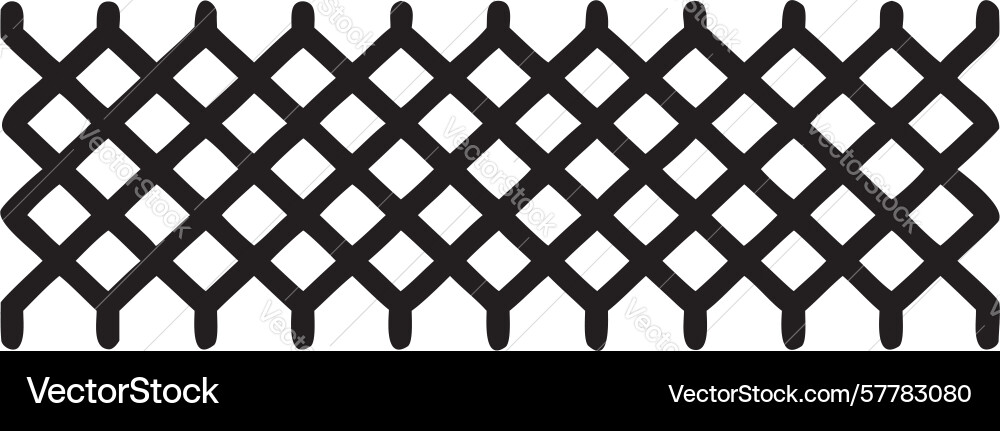 Diamond mesh pattern industrial netting security vector image