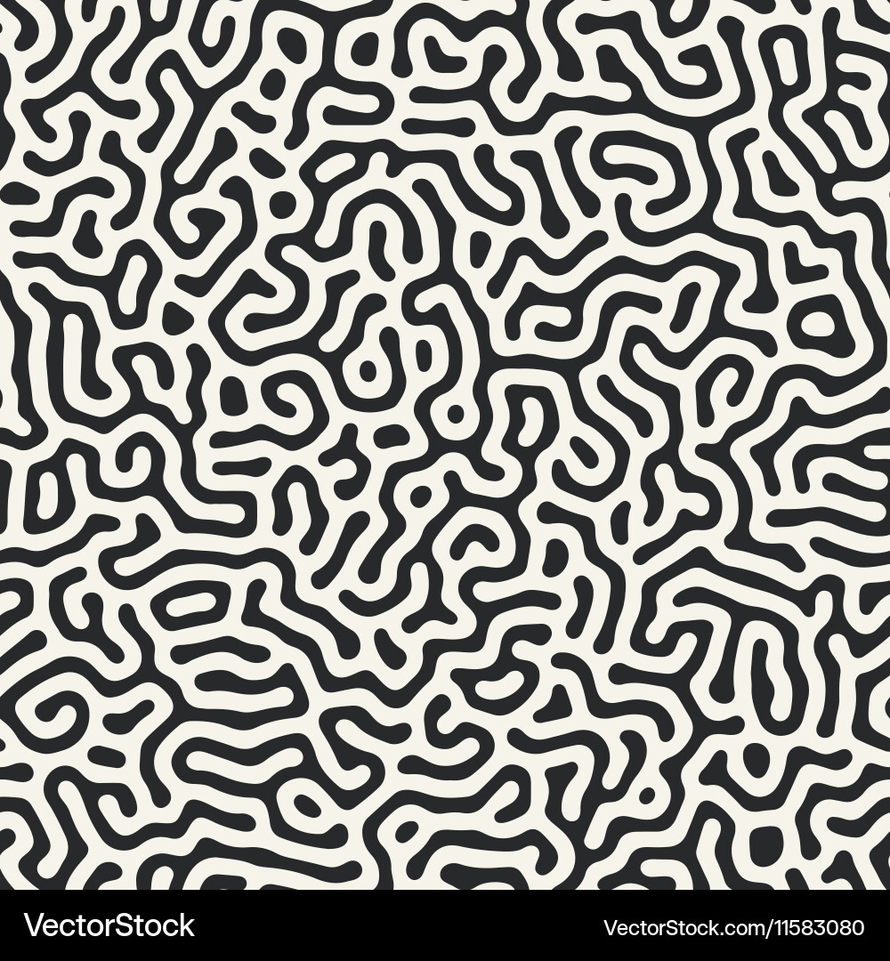 Diffusion reaction seamless pattern vector image