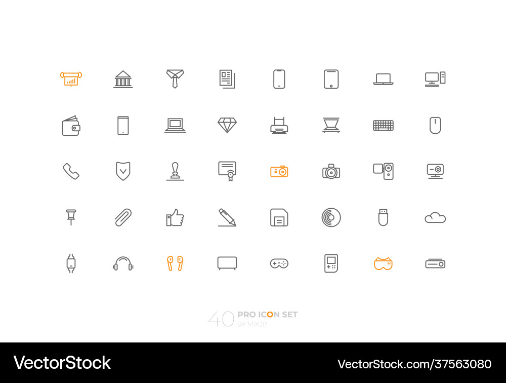 Line art simple icon set for web and applications Line art simple icon set for web and applications vector image