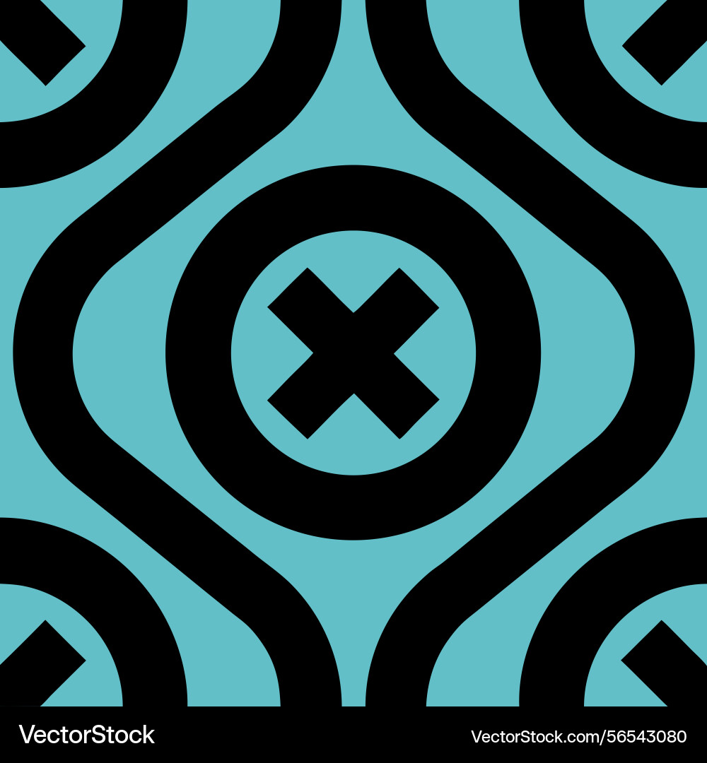 Modern abstract seamless pattern with circles vector image