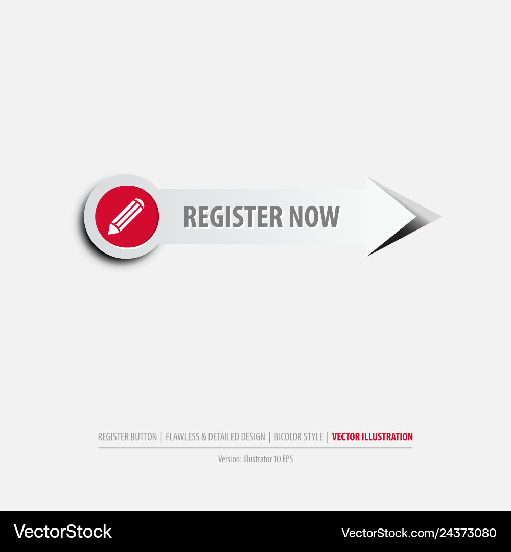 Register button Register button vector image