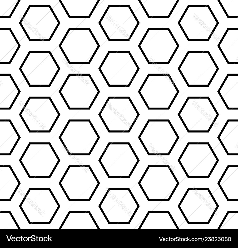 Seamless hexagons pattern Seamless hexagons pattern vector image
