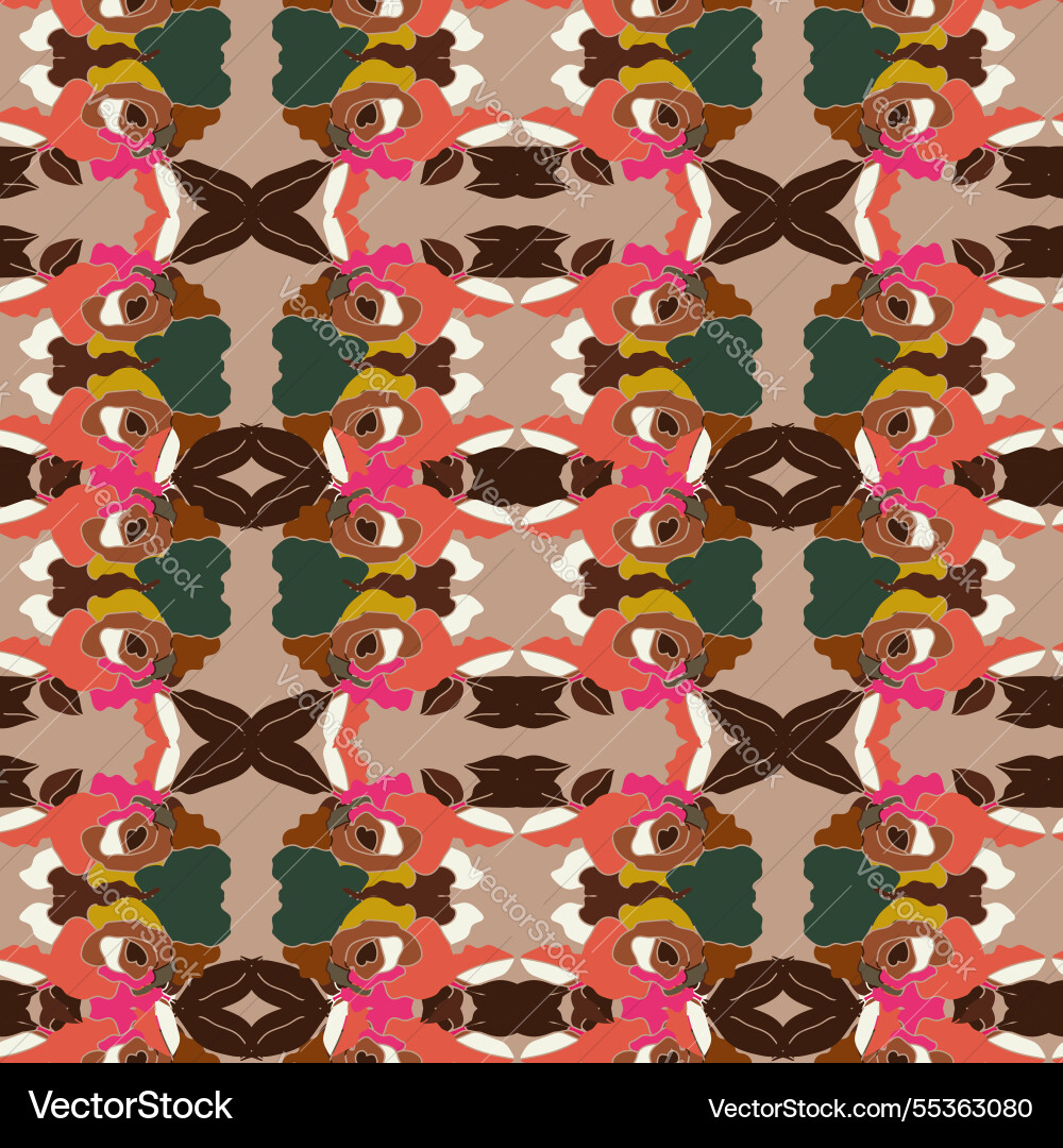 Simple seamless pattern with roses Simple seamless pattern with roses Vector Image