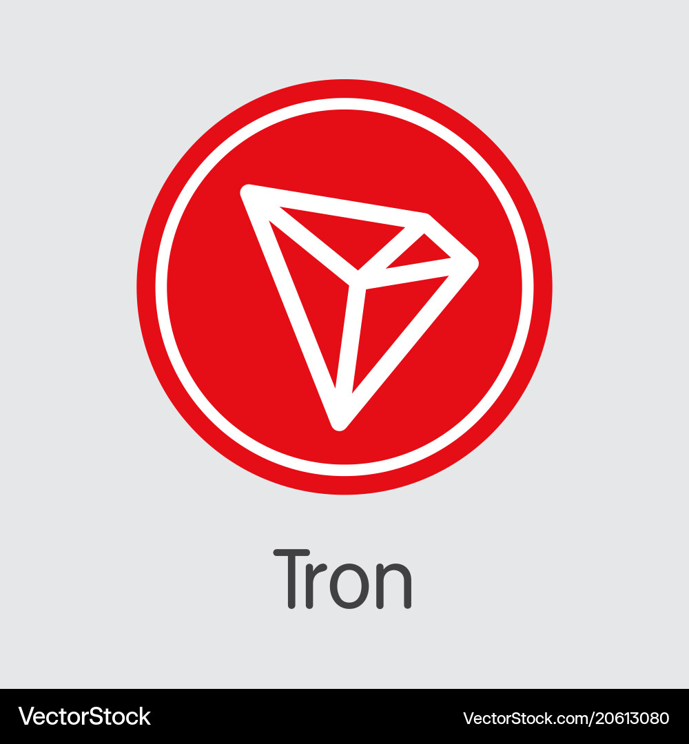 Tron Cryptocurrency Symbol – Royalty-Free Vector | VectorStock