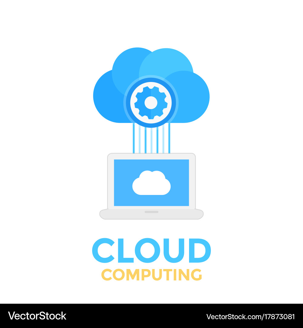 Cloud computing concept Vector Image