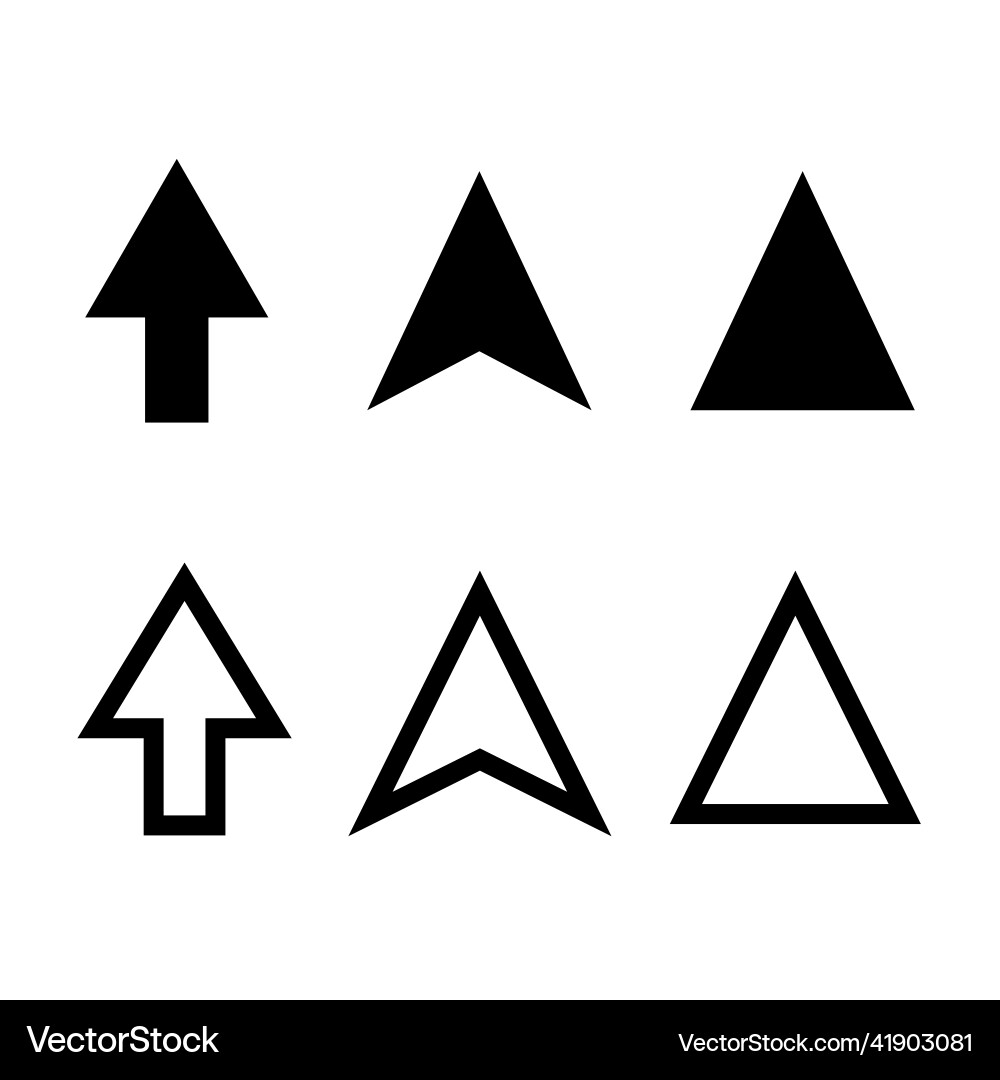 Eine Reihe von Maus Cursor Icons Computer-Betrieb Eine Reihe von Maus Cursor Icons Computer-Betrieb vektorbild