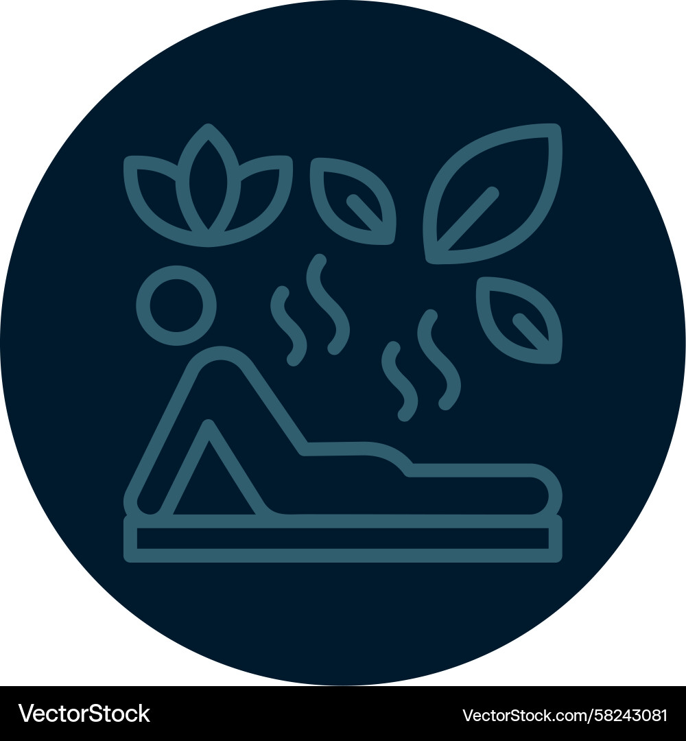 Flexibility Line - Exercise Routine Vector Image