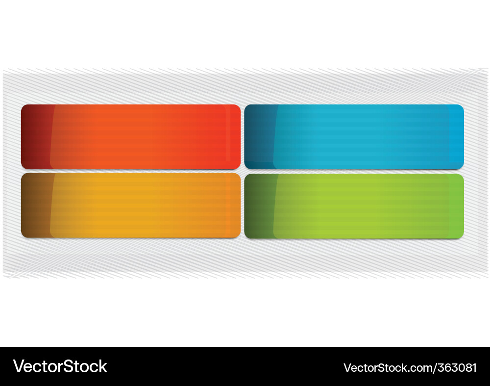 Glossy buttons Vector Image