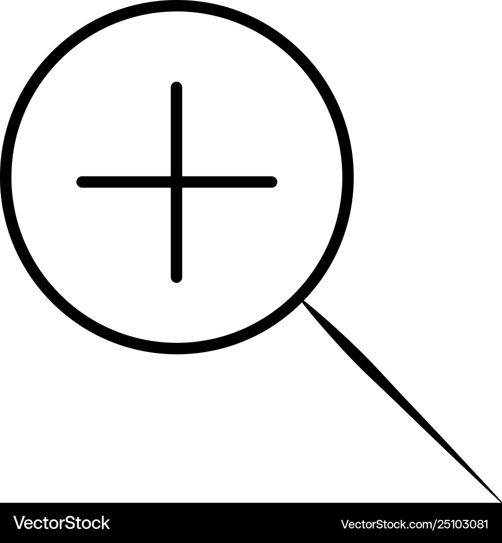 Simple web icon in zoom Simple web icon in zoom vector image