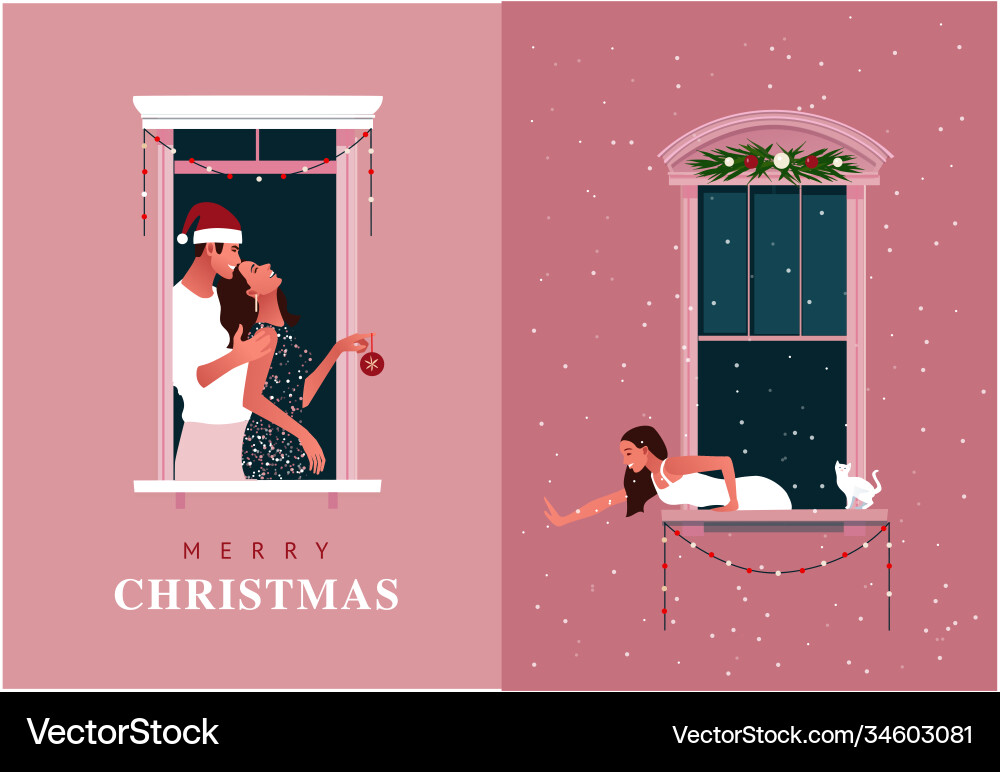 Window frames with neighbors doing daily things Window frames with neighbors doing daily things Vector Image