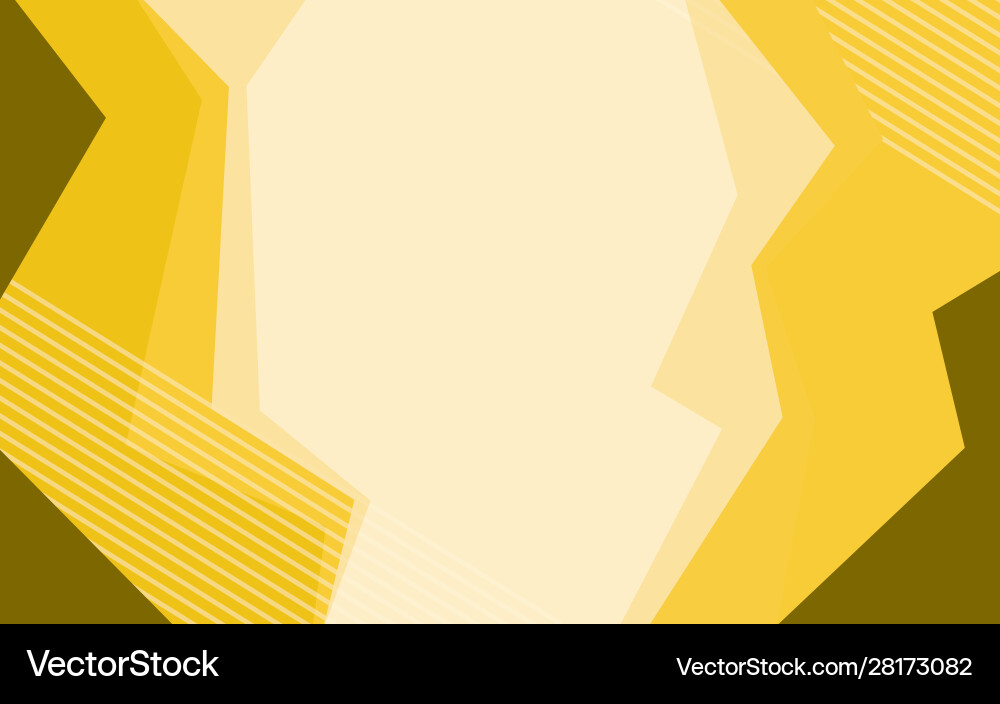 Background design with yellow abstract patterns Vector Image