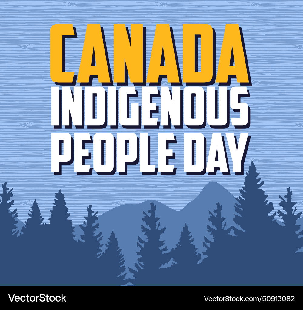 Canada national indigenous peoples day Royalty Free Vector