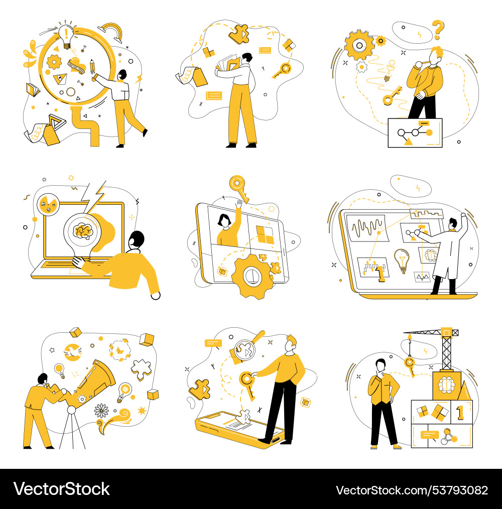 Collaborative teamwork and task coordination Collaborative teamwork and task coordination Vector Image