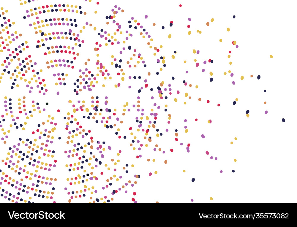 Genome Sequence Visualization vector image