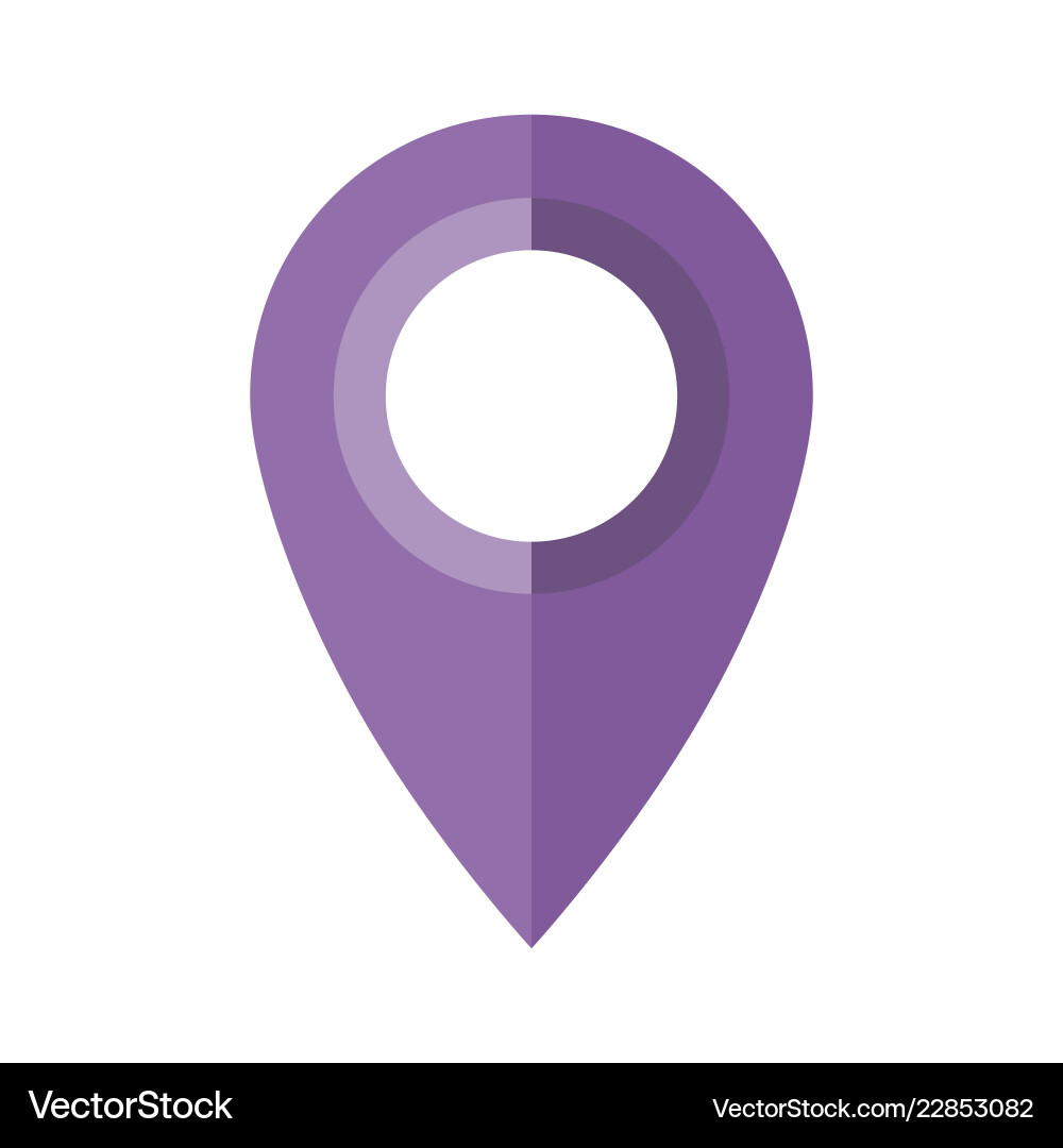 Map pin flat design style modern icon pointer Map pin flat design style modern icon pointer vector image