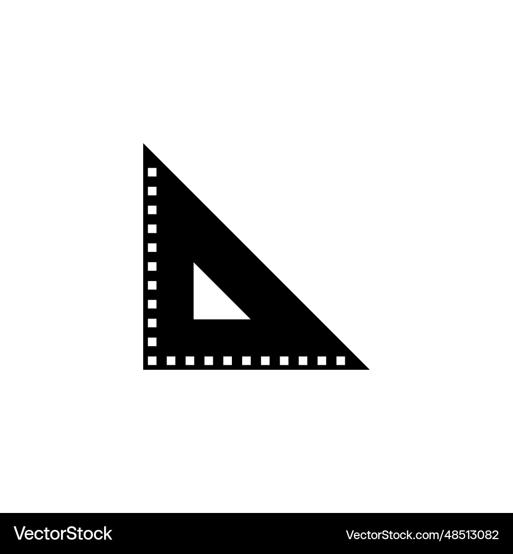 Math triangle ruler triangular geometric Math triangle ruler triangular geometric vector image