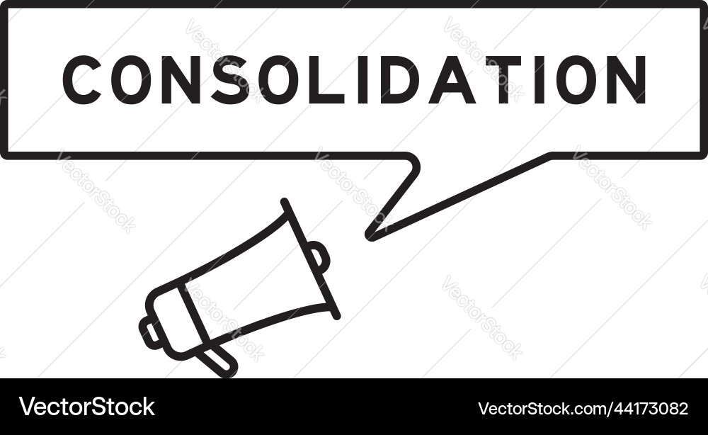 Megaphone icon with speech bubble in word Megaphone icon with speech bubble in word vector image