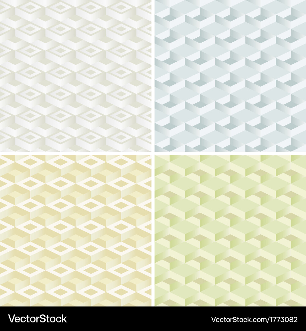 Set of four seamless pattern Vector Image