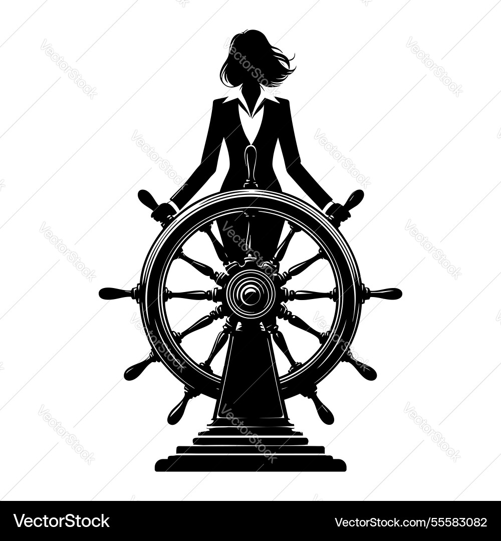 Silhouette von Geschäftsfrau mit Helm Silhouette von Geschäftsfrau mit Helm vektorbild